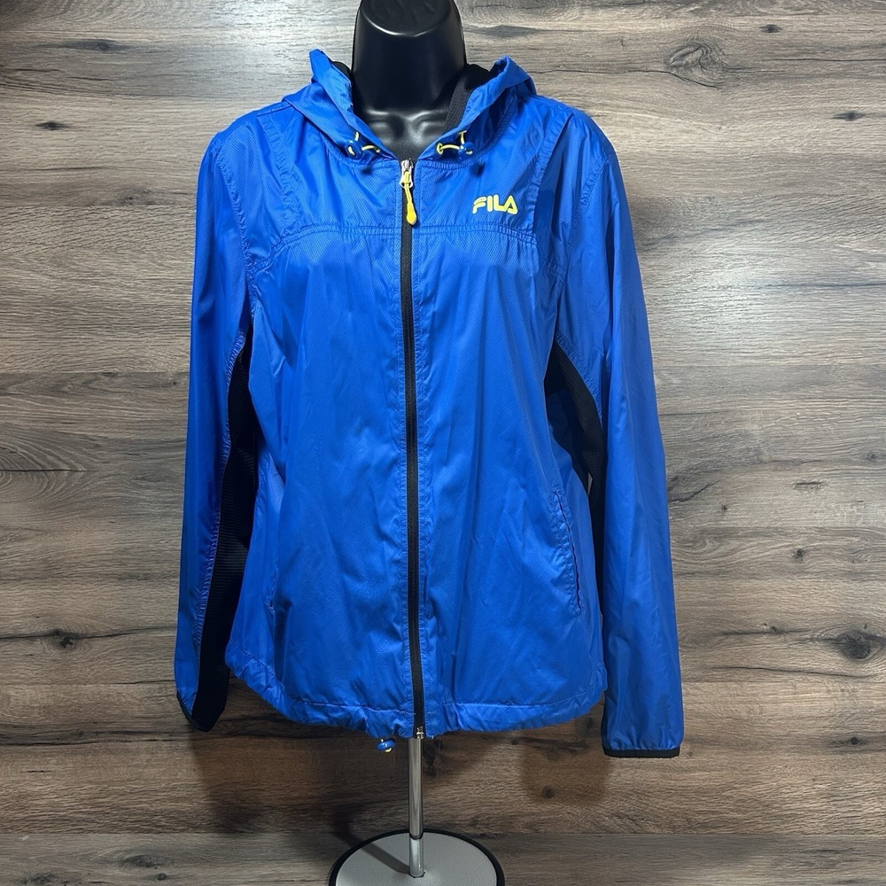 Vintage Fila Sport windbreaker Women's Size Large Blue